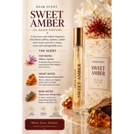 Dear Scent Sweet Amber | 10ml Perfume | Long Lasting Perfume | Oil Based Perfume | Travel Friendly P