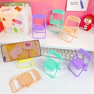 PEWANY1 Mini Chair Phone Stand, Mini Chair Decorative Mobile Phone Holder, Cute ABS Plastic Foldable Mini Phone Holder Phone