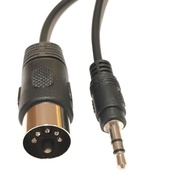 MIDI3.5 Cable Audio Output 5 Audio Core Adapter Cable Computer Plug to MIDI5DIN5P Core