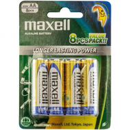 Maxell - 8粒裝 Maxell AA 鹼性 電池 大容量