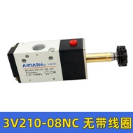 Bk [Convenient Operation] 3V210-08 Solenoid Valve Two-Position Three-Way Directional Valve 2-Point V