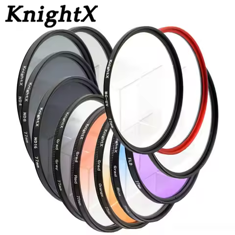 KnightX ND FLD UV MC Star lens color filter 52mm 58 67 55 77 mm for Nikon Canon EOS 7D 5D 6D 50D 60D