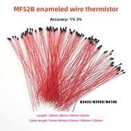 NTC Thermistor Temperature Sensor 10K3950B3435B High Definition Temperature Measurement Type Enamel 