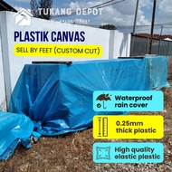 [Tukang] Blue Plastic Canvas, Floor Cover, Floor Protector, Canvas Tutup Lantai, Plastic Membrane Sh