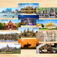Cambodia Gift Souvenir Fridge Magnet Door Gift Food Culture Festivities 10 cm x 5