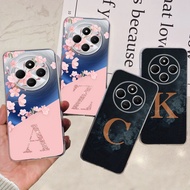 For Xiaomi Redmi 14C Case 2024 Cute Letters Flower Soft Clear Silicone Phone Back Cover For Xiomi Re