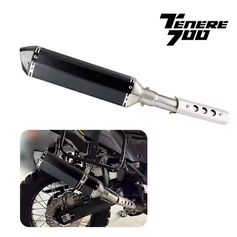 Motorcycle exhaust muffler For Yamaha Tenere 700 2021-2024 T7 T700 XTZ 690 700 Escape Slip-on Tenere