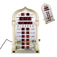 Digital Azan Mosque Prayer Clock Islamic Mosque Azan Calendar Muslim Prayer Wall Clock Alarm Ramadan