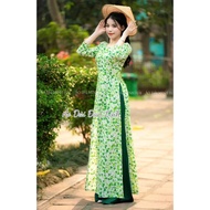 Ao dai 3D printed with four-leaf clover flowers - Lind's house
