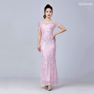 New Womens European and American Glitter Evening Dress Ball Dress Banquet Dress Banquet Dress Banque