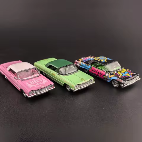 FineWorks 1/64 impala West Coast Jump Car Open Top Alloy Model * in stock