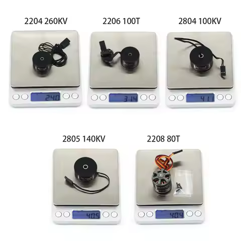 Mitoot Brushless Gimbal Motor 2208 80T/ 2204 260KV / 2804 100KV / 2805 140KV / 2206 100T For CNC Dig