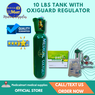 Oxygen Tank 10LBS Complete Set(with Content/refill ang Oxi-Guard Regulator)