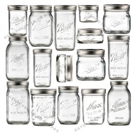 Glass Sealed Jar Ball Mason American Transparent Oatmeal Milkshake Wide Mouth Juice Drink Cup