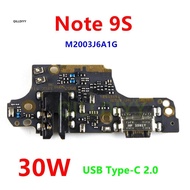 30W USB Type-C For Xiaomi Redmi Note 9S Charging Board Dock Port Flex Cable With Mic Repair Parts Fa