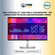 DELL P2723DE 27” QHD USB-C HUB MONITOR – IPS | 60HZ | 90W PD | RJ45 LAN | ERGONOMIC STAND