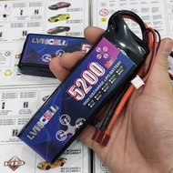 Pin LiPo 2-3s LVNCELL 5200mAh 3s 65C dòng xả cao cho xe điều khiển RC thuyền cano tốc độ cao pin siê
