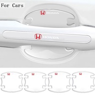 [Ready Stock]8/4/2pcs Honda Car Door Trim Handle Sticker Bowl Protector Cover Silicone Transparent C