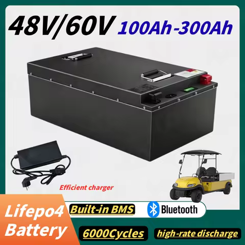 XP Lithium Battery Pack 100Ah 60V with Bluetooth APP BMS 30A 50A 100A Discharging - 60Ah 80Ah 30Ah 4