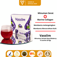 Vasslim Fiber Drink Pembakar Lemak Detoksi Perut Buncit Pencerah Kulit BPOM