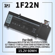 1F22N Laptop Battery for Dell Alienware M15 P79F M17 R1 P37E P37E001 G7 7590 7790 G5 5590 D2783W D27