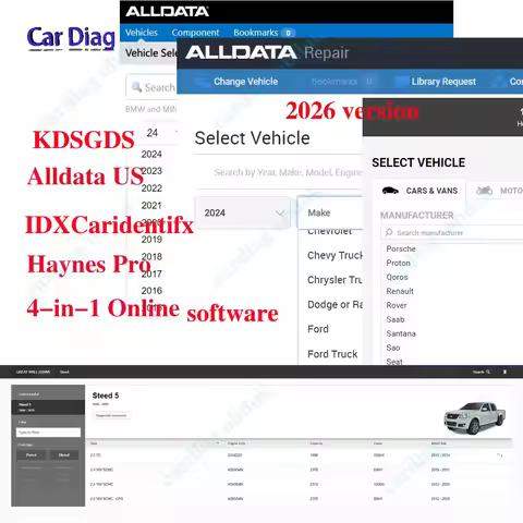 2026 Alldata US Online Software Haynes Pro KDSGDS Auto US Data Workshop Car Data Easy Install Suppor