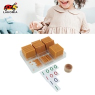 LAHOMIA Math Beads Decimal System Montessori Set Educational Learning Toys for Kids Math Teaching Ai