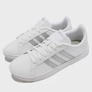 adidas 網球鞋 Courtpoint 運動 女鞋 愛迪達 基本款 簡約 舒適 避震 穿搭 白 銀 FY8407 23.5cm WHITE/SILVER