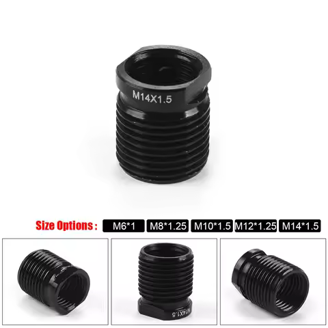 M8x1.25/M10x1.25/M10x1.5/M12x1.25/M12x1.5/M14x1.5 Shift Knob Accessories Aluminum Shift Knob Adapter