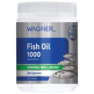 Wagner Fish Oil Capsules 400s - -3 for Brain & Heart Health (Imported)