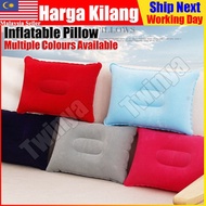 Portable Air Inflation Pillow Outdoor Travel Sleep Nap Inflatable Camping Tent Bantal Angin