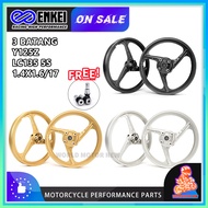ENKEI SPORT RIM  3 BATANG  YAMAHA LC135 V8 Y125Z LC135 5S SAMA LC135 5S DISC DEPAN 267MM