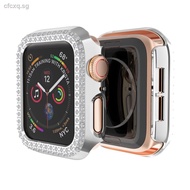 Suitable for Apple watch apple watch protective case double row diamond Apple iwatch watch case pc inlaid