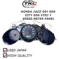 HONDA JAZZ GD GD3 CITY GD6 GD8 VTEC 7 SPEED METER PANEL/SPEEDO METER ORI USED JAPAN🇯🇵