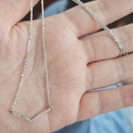 Kalung Smile Itaewon Eyes Emas Putih Asli 375 Tipis Murah Emas Cantik