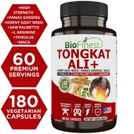 Biofinest Tongkat Ali 500mg - Maca Horny Goat Weed Panax Ginseng Tribulus - Male Enhancement Men Performance (180caps)