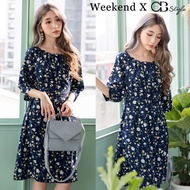 SG LOCAL WEEKEND X OB DESIGN CASUAL WORK WOMEN SHORT SLEEVE ROUND NECK FLORAL PRINT MIDI DRESS S-XXXL PLUS SIZE