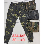 Plus Size Big size Jogger pants 6 poket army jogger plus size 3xl - 6xl readystock