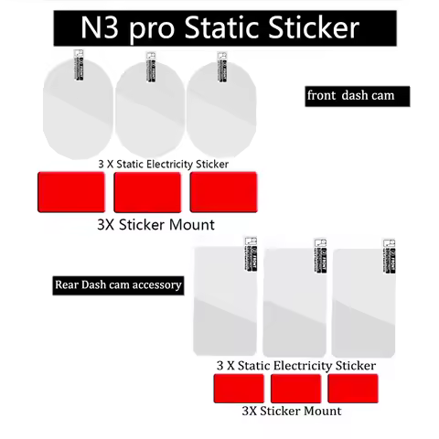 chezhilin Sticker for DDPAI Mola N3 pro / N3 Accessory Set Static Sticker Stick Removal Installation