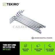 TEKIRO L-WRENCH SET T-40 LENGTH 6 PCS L-WRENCH/ BINTANG TOOLS - TOOLS