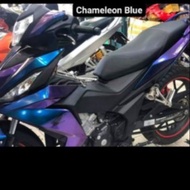 COVERSET RS150 SET KOSONG CHAMELEON BLUE rs150r honda