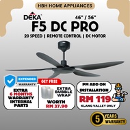 【DEKA F5DC PRO】Deka Ceiling Fan 46" Remote Control / Kipas Siling Kawalan Jauh / Silent Motor / Ener