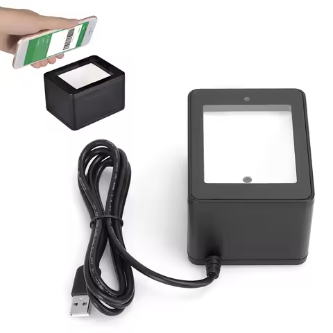 Desktop Barcode Scanner QR Code Scanning Platform Supermarket Mobile Payment YHD‑9800 Barcode Scanne