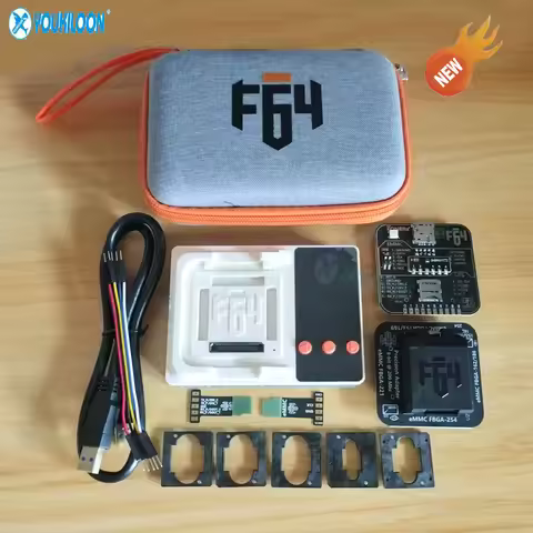 2025 100 Original F64 Flash 64 Ultra Lite Tool Box / EMMC 4 IN 1 ADAPTER SOCKET