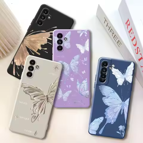 Case for Samsung Galaxy Note 10 Plus 9 S10 S9 Note 20 Ultra S8 Capa Funda Square Liquid Silicone Cov