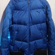 Jaket bulang puma biru second