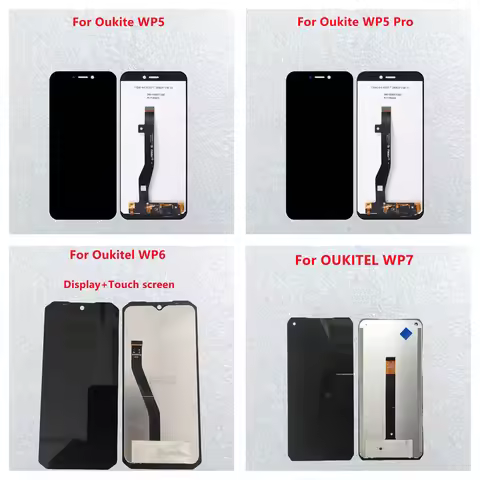 Original For Oukitel WP5 WP5 Pro WP6 WP7 WP8 Pro WP9 WP10 LCD display+touch screen sensor replacemen