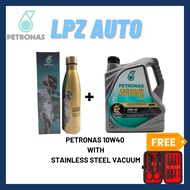 Petronas Syntium 800 10W-40  Semi Synthetic Syntium 3000  Engine Oil 4L+STAINLESS STEEL VACUUM+FREE 