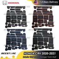 HONDA CRV 2020 2021 2022 2023 NEW Interior Slot Mat Anti-Slip Mat Rubber Pad Car Accessories Bodykit Accessori