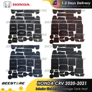 HONDA CRV 2020 - 2023 Interior Slot Mat Anti-Slip Mat Rubber Pad Car Accessories Bodykit Accessori H